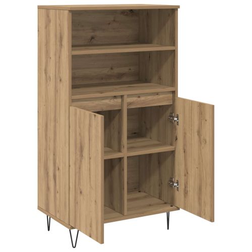 Висок шкаф Кафяво 60 x 36 x 110 см Инженерно дърво