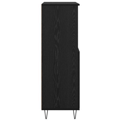 Висок шкаф Черно 60 x 36 x 110 см Инженерно дърво