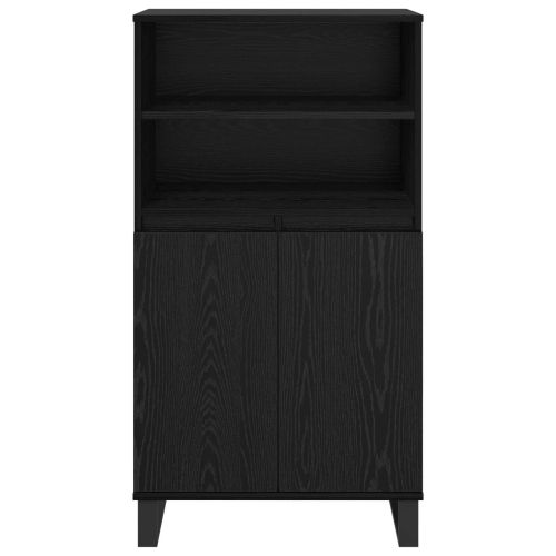 Висок шкаф Черно 60 x 36 x 110 см Инженерна дървесина