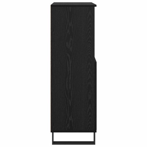 Висок шкаф Черно 60 x 36 x 110 см Инженерна дървесина