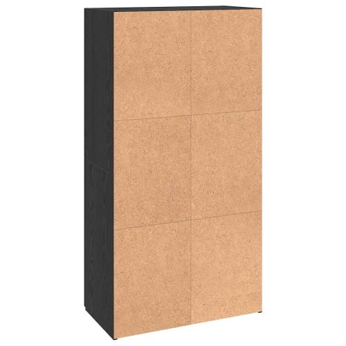 Офис шкаф Черен дъб 60 x 32 x 115 cm Инженерно дърво
