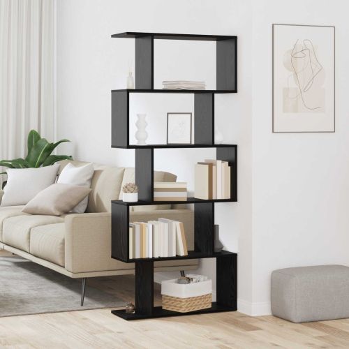Шкаф за книги Черния дъб 70 x 24 x 161 см Инженерно дърво