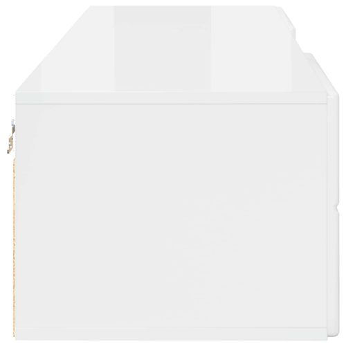 Дървен шкаф Циментено сиво 150 x 39 x 30 см Инженерно дърво