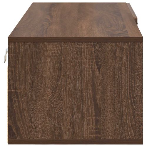 Дървен шкаф Кафяв дъб 100,5 x 39 x 30 см Инженерно дърво