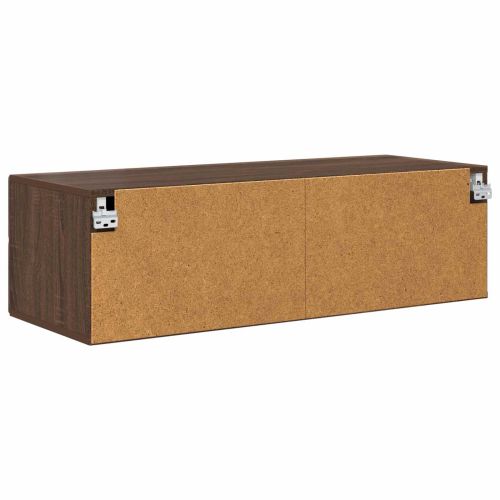 Дървен шкаф Кафяв дъб 100,5 x 39 x 30 см Инженерно дърво