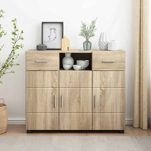 Дървен шкаф Сонома дъб 88,5 x 30,5 x 73 см Инженерно дърво