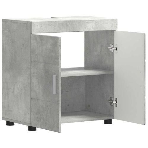 Комплект шкафове за баня TULUM Циментено сиво 60 x 34 x 63 см