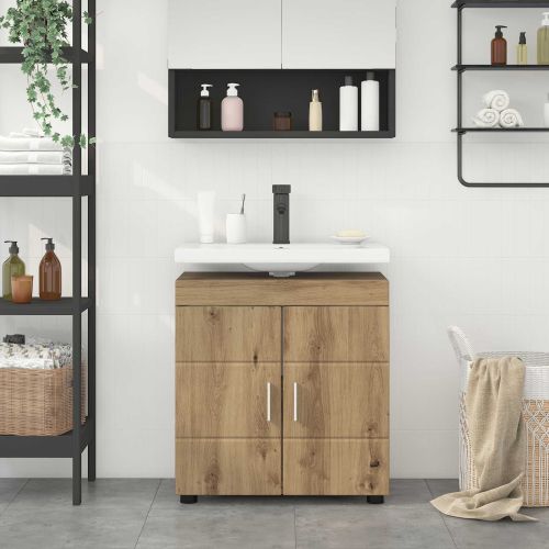 Комплект шкафове за баня TULUM Дъб 60 x 34 x 63 см