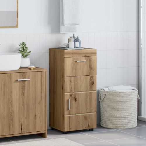 Комплект шкафове за баня с чекмедже TULUM Дъб 37 x 31,5 x 82 см
