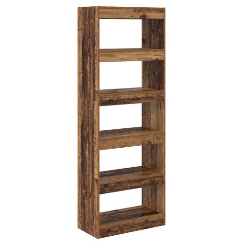 Шкаф за книги Старо дърво 60 x 30 x 166 см Инженерно дърво
