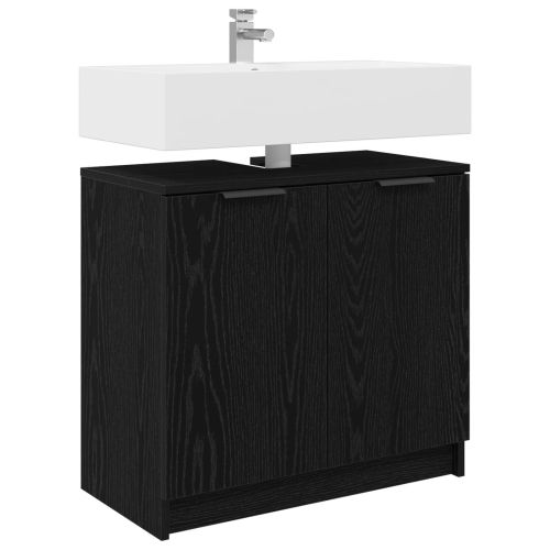Шкаф за баня Черния дъб 64,5 x 33,5 x 59 см Инженерно дърво