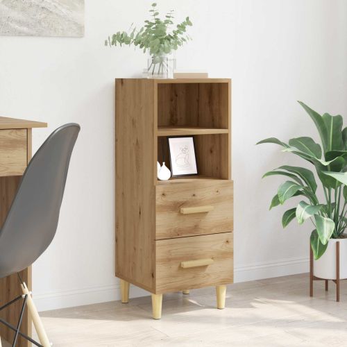 Служебен шкаф дъб артизан 34 x 34.5 x 90 см Инженерно дърво