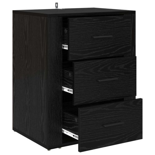 Нощен шкаф Черния дъб 35 x 50 x 60 см Инженерно дърво