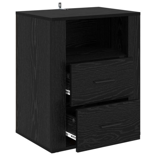 Нощен шкаф Черния дъб 35 x 50 x 60 см Инженерно дърво