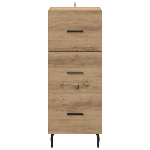 Служебен шкаф дъб артизан 34 x 34.5 x 90 см Инженерно дърво