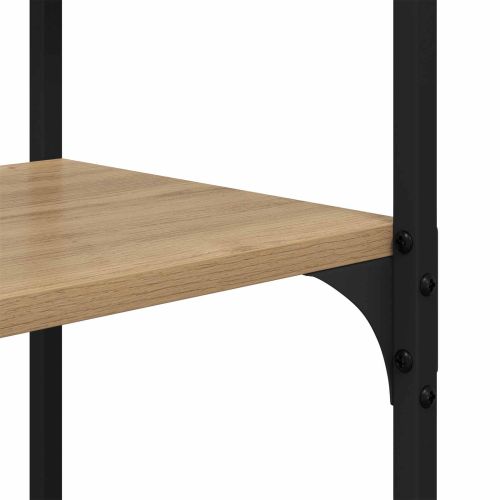Рафт за книги дъб артизан 100 x 32 x 170 см Инженерно дърво