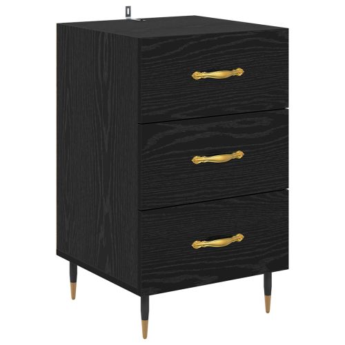 Нощен шкаф Черния дъб 40 x 40 x 66 см Инженерно дърво