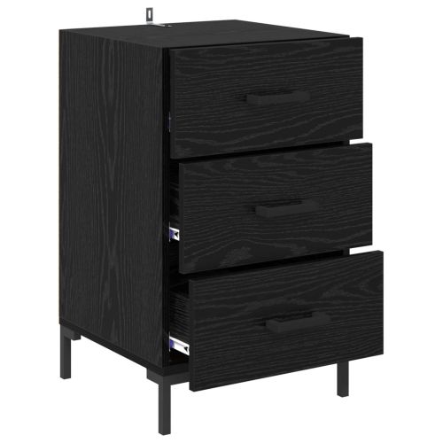 Нощен шкаф Черния дъб 40 x 40 x 66 см Инженерно дърво