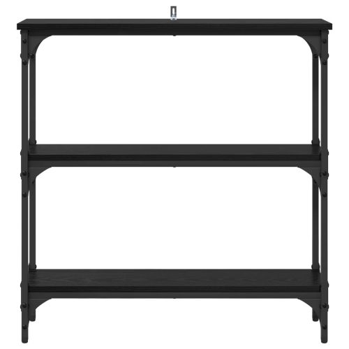 Конзолна маса Черния дъб 75 x 22,5 x 75 см Инженерно дърво