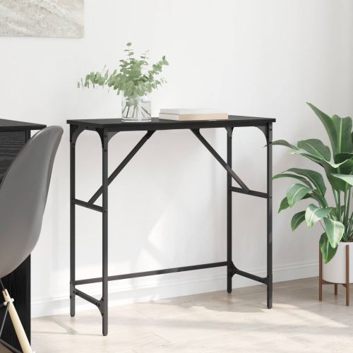 Конзолна маса Черния дъб 75 x 32 x 75 см Инженерно дърво