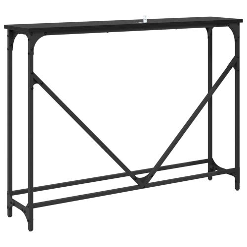 Конзолна маса Черния дъб 102 x 23 x 75 см Инженерно дърво