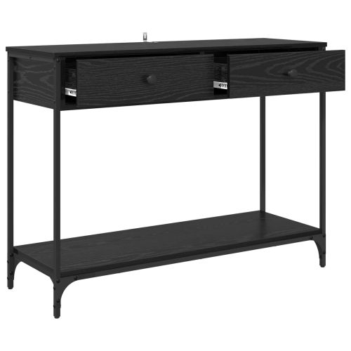 Конзолна маса Черния дъб 100 x 34,5 x 75 см Инженерно дърво