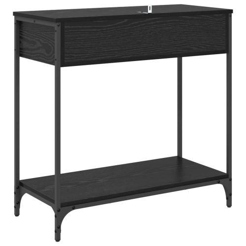 Конзолна маса Черния дъб 75 x 34,5 x 75 см Инженерно дърво
