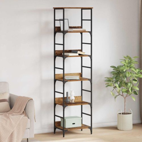 Рафт за книги Старо дърво 50 x 33 x 188,5 см Инженерно дърво
