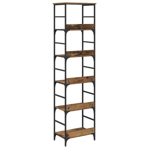 Рафт за книги Старо дърво 50 x 33 x 188,5 см Инженерно дърво