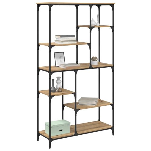 Рафт за книги Дъб 99 x 35,5 x 176 cm Инженерно дърво