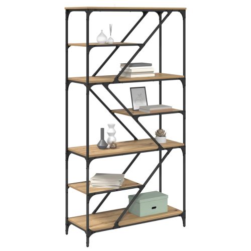 Рафт за книги Дъб 91 x 36 x 176 см Инженерно дърво