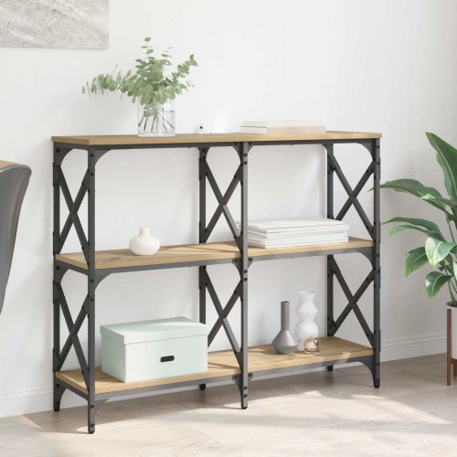 Конзолна маса Дъб 100 x 28 x 80,5 см Инженерно дърво
