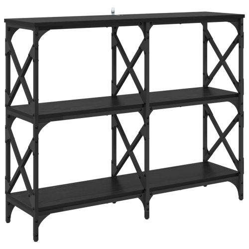 Конзолна маса Черния дъб 100 x 28 x 80,5 см Инженерно дърво