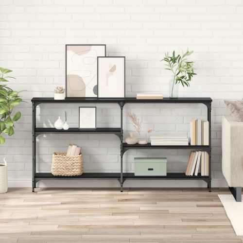 Конзолна маса Черния дъб 150 x 29 x 76,5 см Инженерно дърво