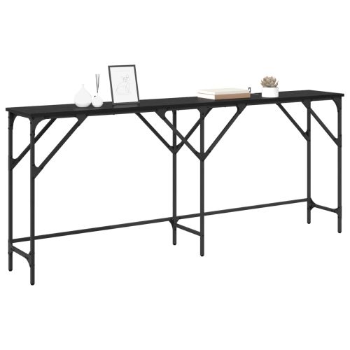 Конзолна маса Черния дъб 180 x 30 x 75 см Инженерно дърво