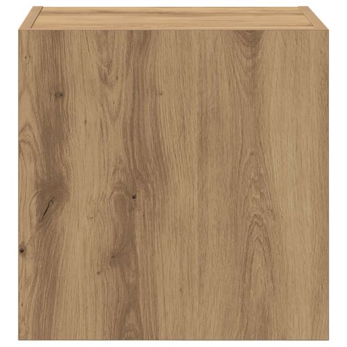 Кабинети за телевизор на стената 2 pcs Дъб 40,5x30x40см