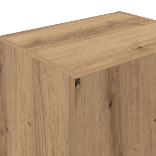TV стенен шкаф 40,5 x 30 x 102 см Дъб Инженерно дърво