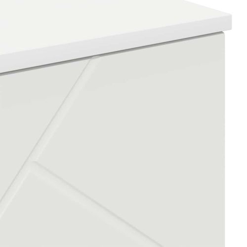 Шкаф за баня Бяло 60 x 35 x 80 см Инженерно дърво & Метал