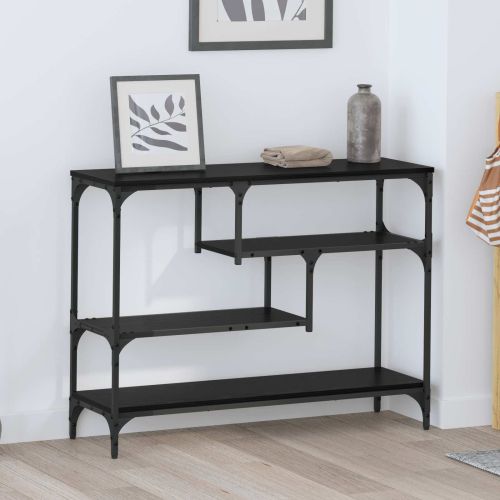 Конзолна маса Черния дъб 100 x 30 x 75 см Инженерно дърво