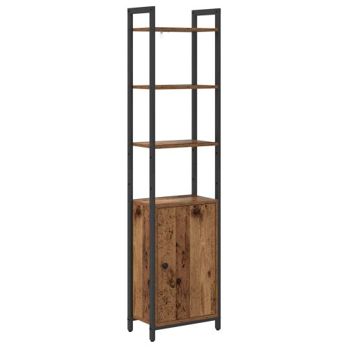 Шкаф за книги Старо дърво 40 x 24 x 161 см Инженерно дърво