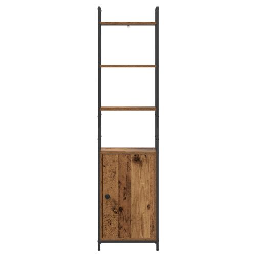 Шкаф за книги Старо дърво 40 x 24 x 161 см Инженерно дърво