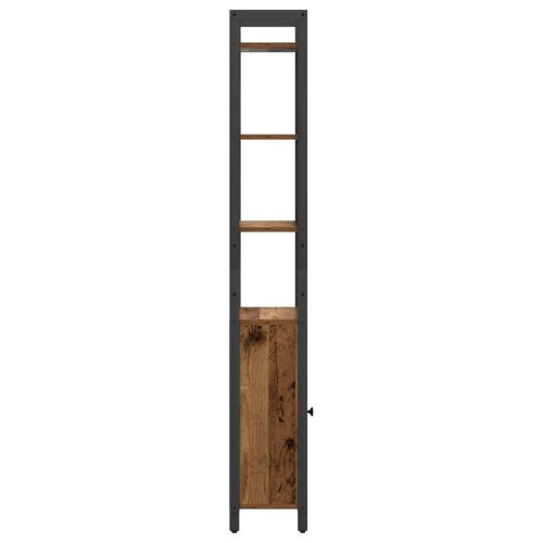 Шкаф за книги Старо дърво 40 x 24 x 161 см Инженерно дърво
