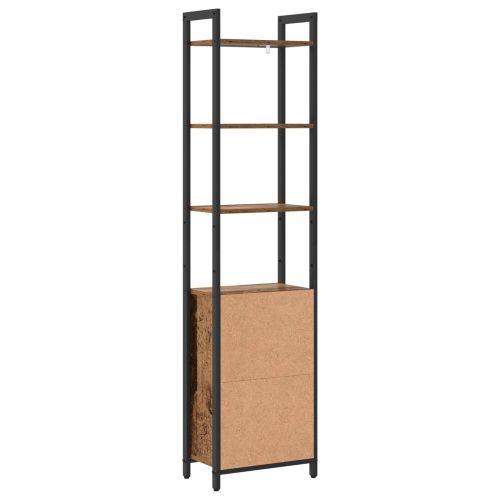 Шкаф за книги Старо дърво 40 x 24 x 161 см Инженерно дърво