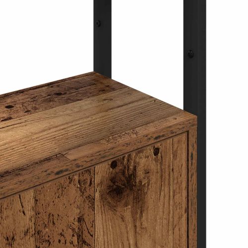Шкаф за книги Старо дърво 40 x 24 x 161 см Инженерно дърво