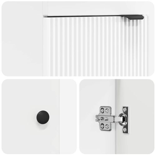 Баня с мивка Бяло 42 x 40 x 84,5 см Инженерна дървесина