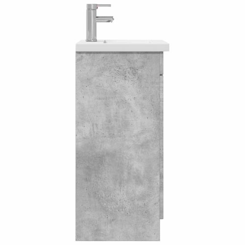 Баня с мивка Бетонно сиво 42 x 40 x 84,5 см Инженерна дървесина