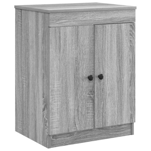 Шкаф за баня Сив Сонома 54 x 41 x 70 см Инженерна дървесина