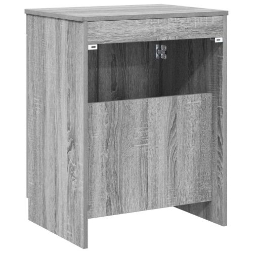Шкаф за баня Сив Сонома 54 x 41 x 70 см Инженерна дървесина