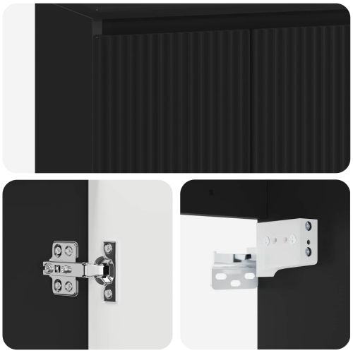 Стенно Баня Кабинет Черно 62,5 x 44,5 x 50 см