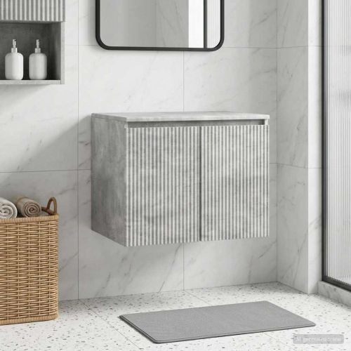 Стенно Баня Кабинет Бетонно сиво 62,5 x 44,5 x 50 см